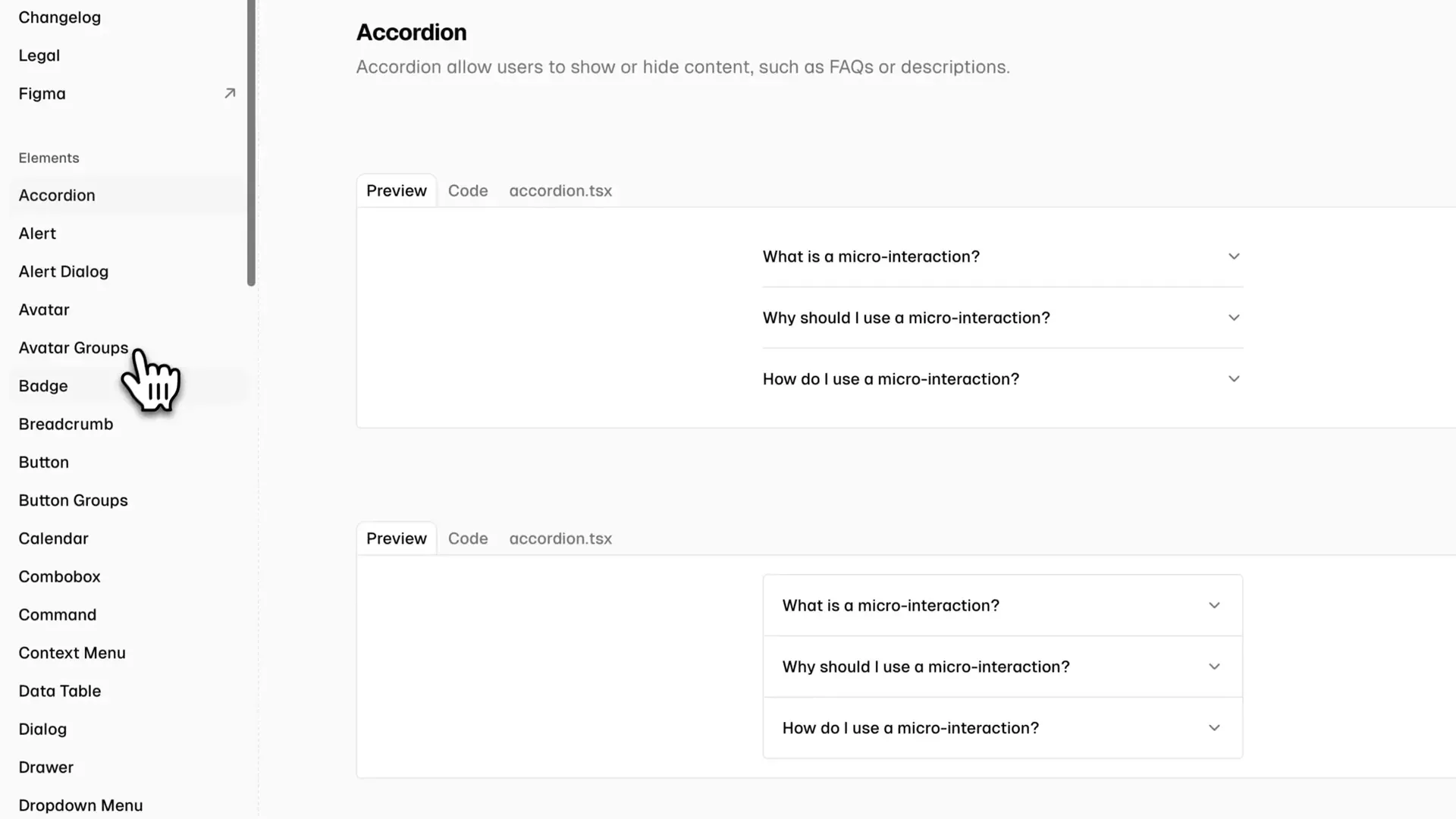 New components in MynaUI